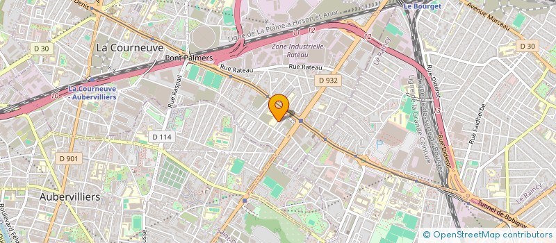 localisation de l'entreprise SCI B L S à LA COURNEUVE