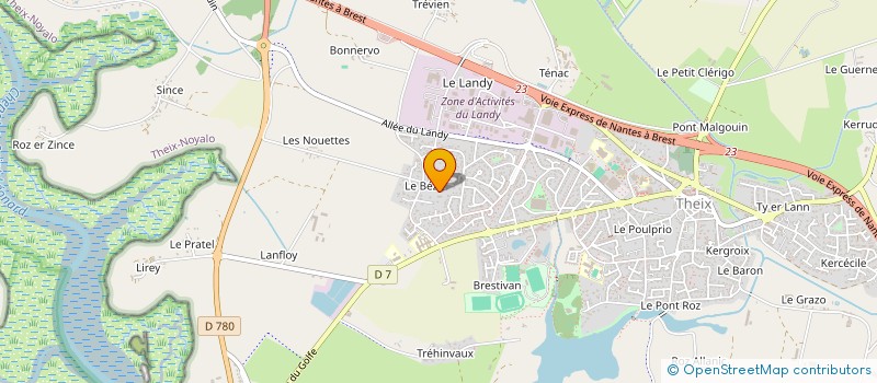 localisation de l'entreprise SCI B L V  LE HEZO