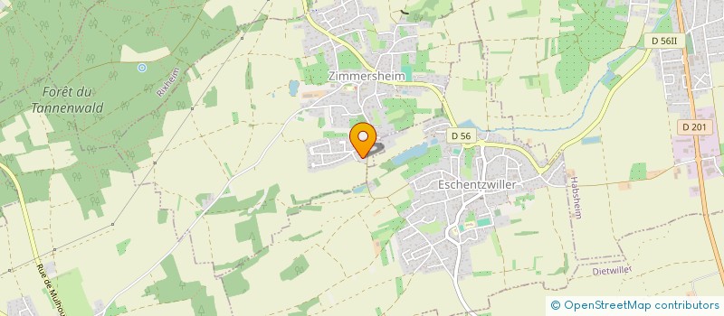 localisation de l'entreprise SCI B LYON  ZIMMERSHEIM