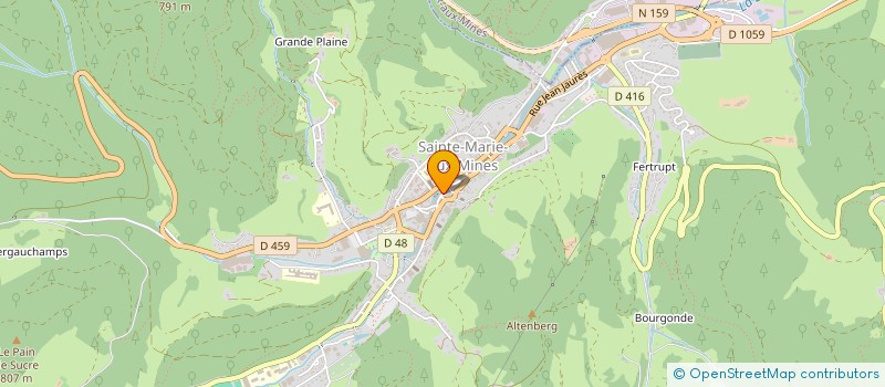 localisation de l'entreprise SCI B & M 28  SAINTE-MARIE-AUX-MINES