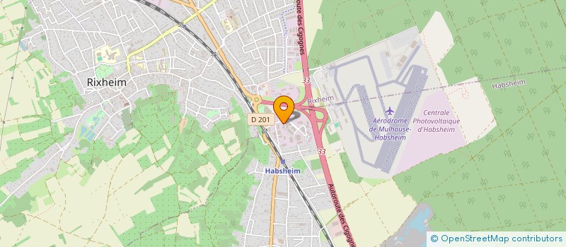 localisation de l'entreprise SCI B   M  HABSHEIM