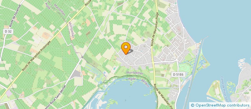 localisation de l'entreprise SCI B.M à MARSEILLAN