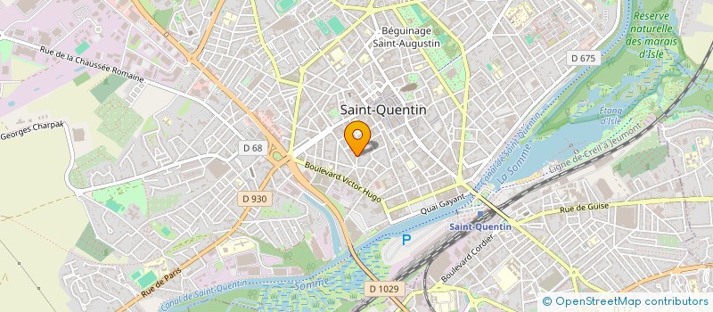 localisation de l'entreprise SCI B.M à SAINT-QUENTIN