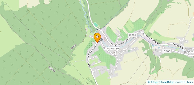 localisation de l'entreprise SCI B.M.  HARTZVILLER