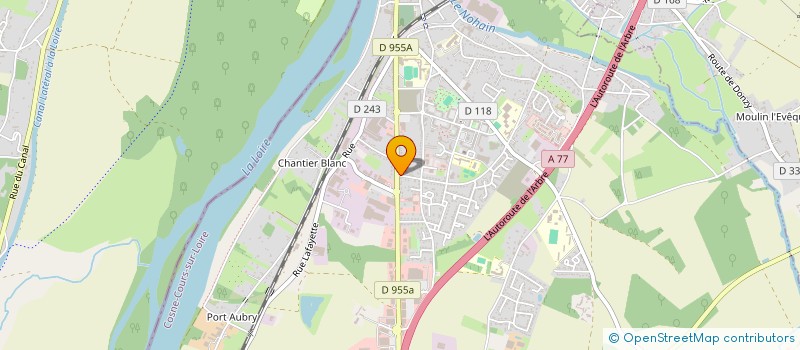 localisation de l'entreprise SCI B.M. à COSNE-COURS-SUR-LOIRE