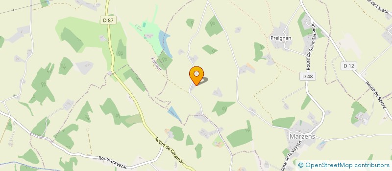 localisation de l'entreprise SCI B.M.A  MARZENS