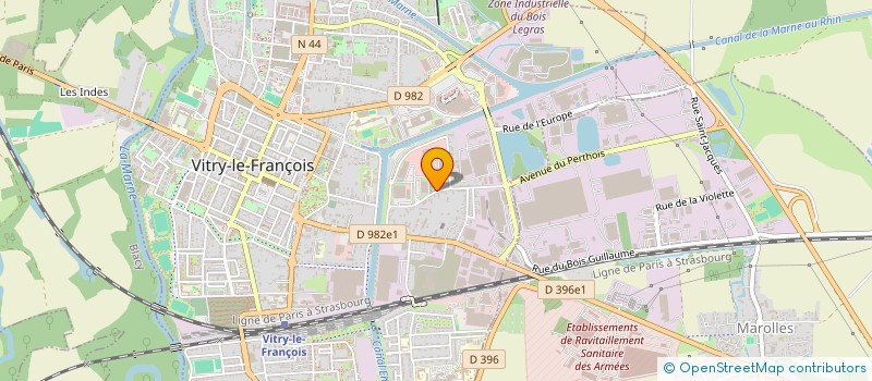 localisation de l'entreprise SCI B.M.C à VITRY-LE-FRANCOIS