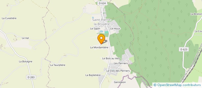 localisation de l'entreprise SCI B.M.D. à SAINT-PIERRE-LA-BRUYERE