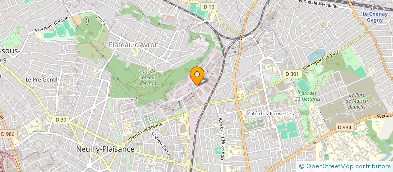 localisation de l'entreprise SCI B.M.D.93 à NEUILLY SUR MARNE