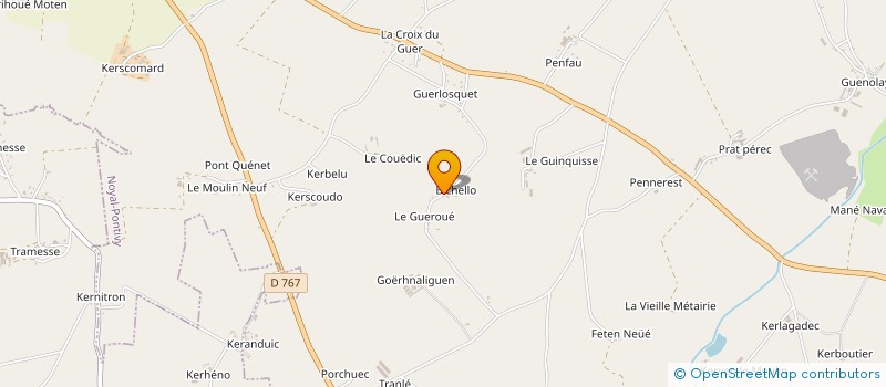 localisation de l'entreprise SCI B.M.G.  NOYAL-PONTIVY