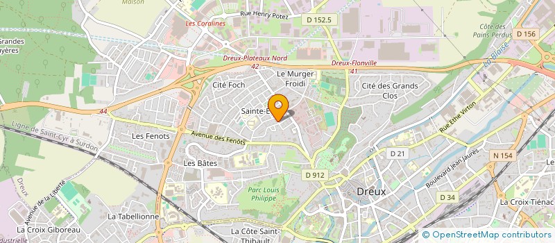localisation de l'entreprise SCI B.M.G. à DREUX