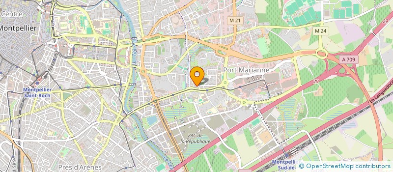 localisation de l'entreprise SCI B.M.I. à MONTPELLIER