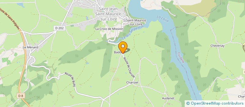 localisation de l'entreprise SCI B.M.I.C 2004  SAINT-JEAN-SAINT-MAURICE-SUR-LOIRE