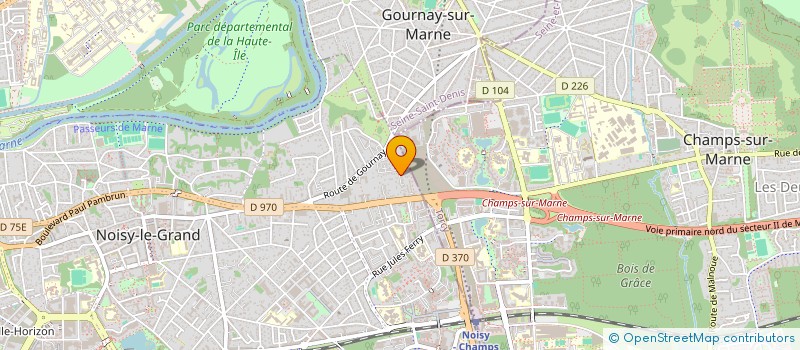 localisation de l'entreprise SCI B M K à NOISY-LE-GRAND