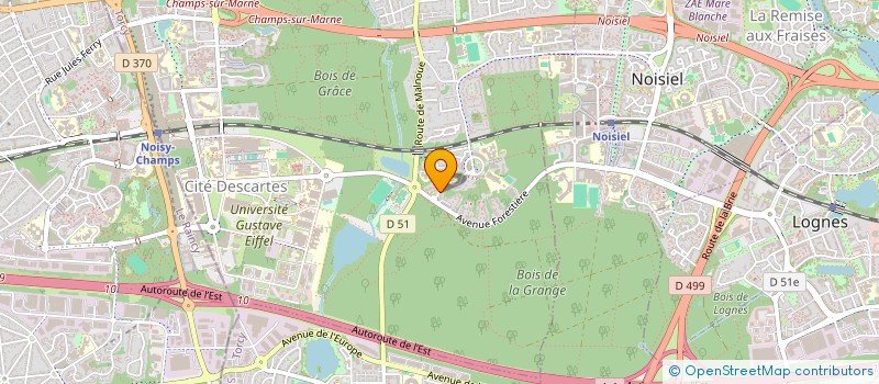 localisation de l'entreprise SCI B.M.S.  CHAMPS-SUR-MARNE