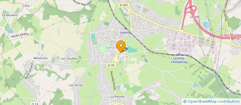 localisation de l'entreprise SCI B.N.G.  LENTILLY