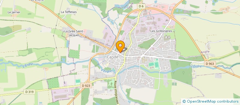 localisation de l'entreprise SCI B O  CANDE