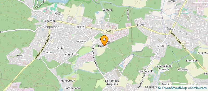 localisation de l'entreprise SCI B.O  SEIGNOSSE