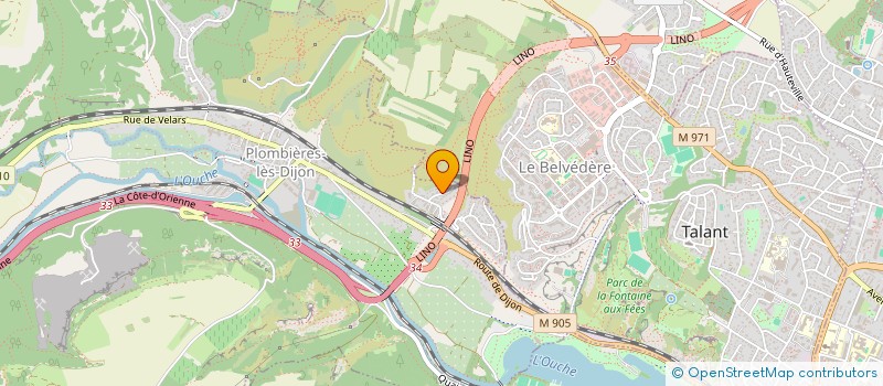 localisation de l'entreprise SCI B.O.B  PLOMBIERES-LES-DIJON