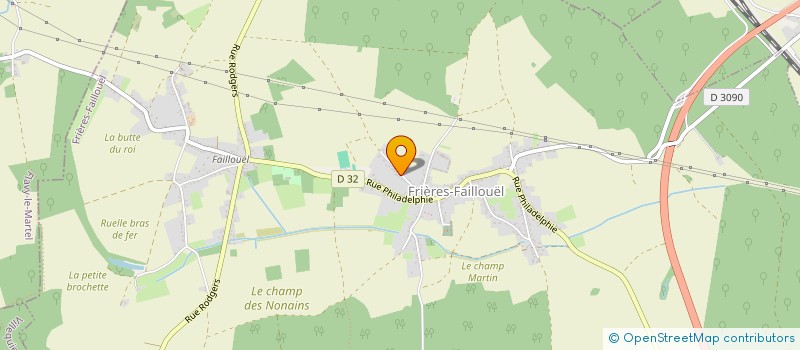 localisation de l'entreprise SCI B.O.D.  FRIERES-FAILLOUEL