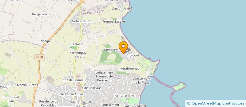 localisation de l'entreprise SCI B.O.F  SAINT-POL-DE-LEON