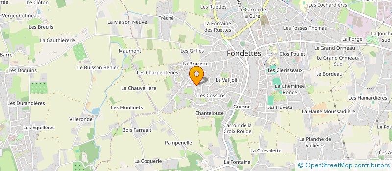 localisation de l'entreprise SCI B.O.P à FONDETTES
