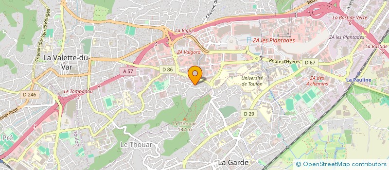 localisation de l'entreprise SCI B.O.P. à LA VALETTE-DU-VAR