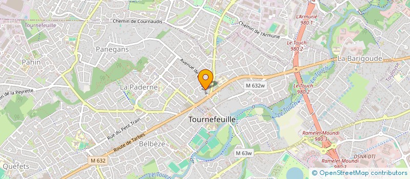 localisation de l'entreprise SCI B.P.2.R.  TOURNEFEUILLE