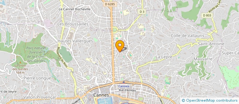 localisation de l'entreprise SCI B.P.  CANNES