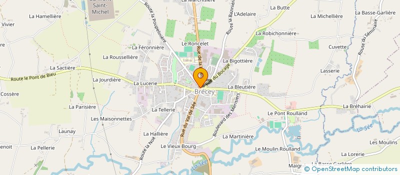 localisation de l'entreprise SCI B.P.B.  BRECEY