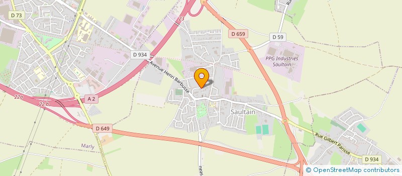 localisation de l'entreprise SCI B.P.B IMMO  SAULTAIN