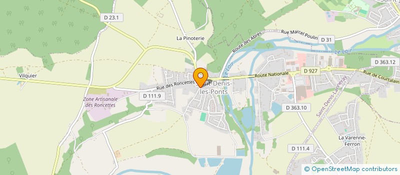 localisation de l'entreprise SCI B.P.F. à SAINT-DENIS-LANNERAY