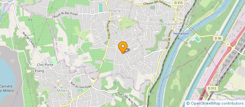 localisation de l'entreprise SCI B.P.M.  CHARLY