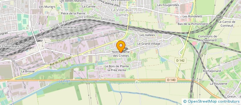 localisation de l'entreprise SCI B.P.V  LA VILLE-AUX-DAMES