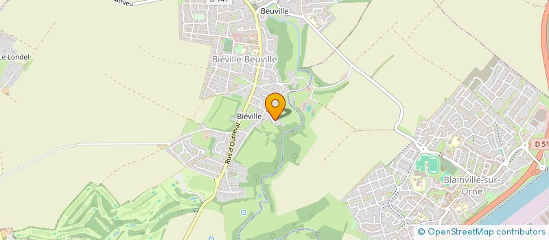 localisation de l'entreprise SCI B PARADISU  BIEVILLE-BEUVILLE