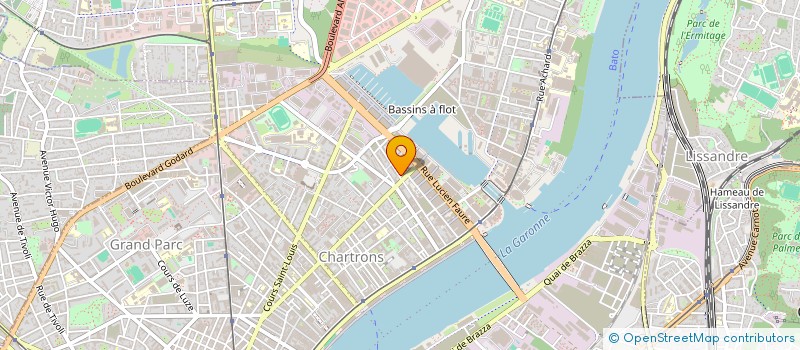 localisation de l'entreprise SCI B.R.  BORDEAUX