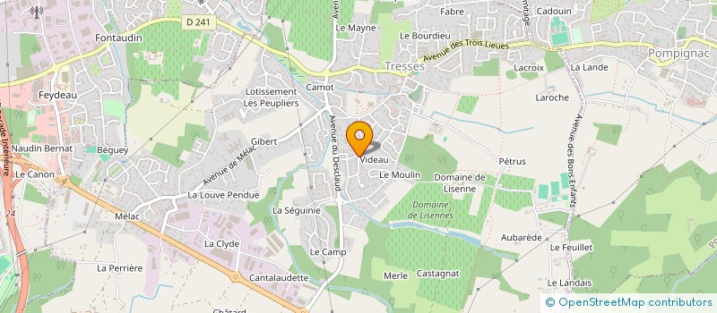 localisation de l'entreprise SCI B.R.B.  TRESSES