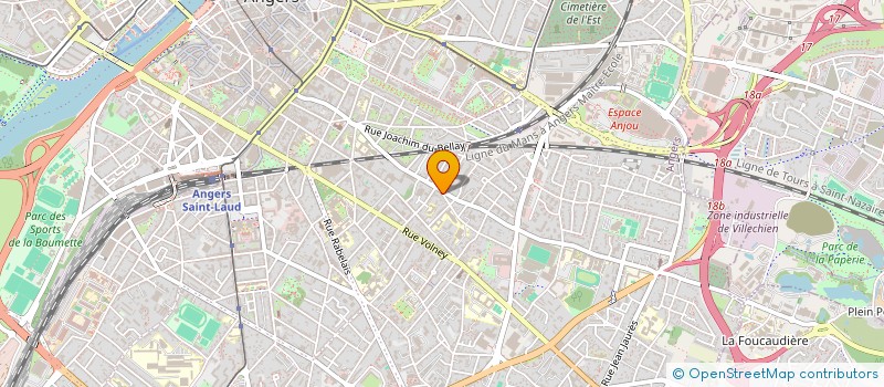 localisation de l'entreprise SCI B&R BOITIERE & RAGOT à ANGERS