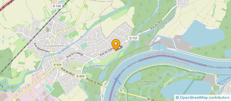 localisation de l'entreprise SCI B.R.C. LA ROSE  DRUSENHEIM