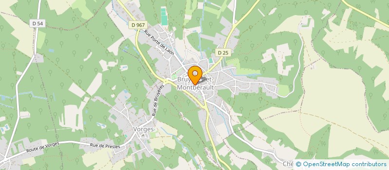 localisation de l'entreprise SCI B.R.D à BRUYERES-ET-MONTBERAULT