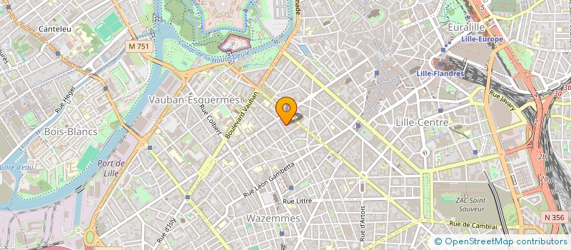 localisation de l'entreprise SCI B.R.F  LILLE