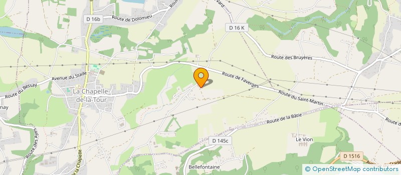 localisation de l'entreprise SCI B.R.H.R.  LA CHAPELLE-DE-LA-TOUR