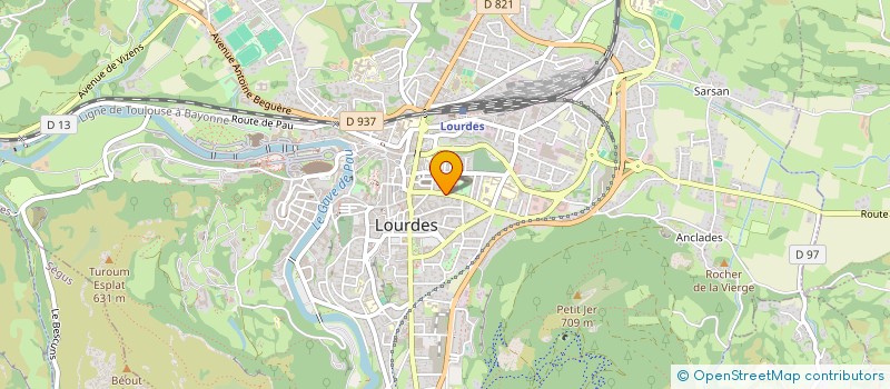 localisation de l'entreprise SCI B.R.M  LOURDES