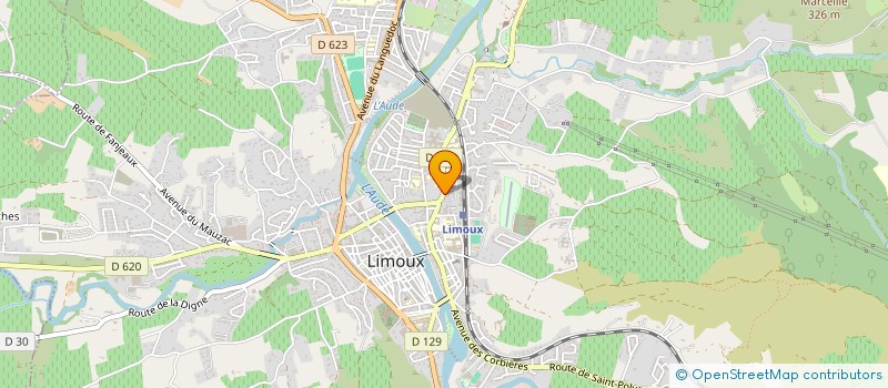 localisation de l'entreprise SCI B S  LIMOUX