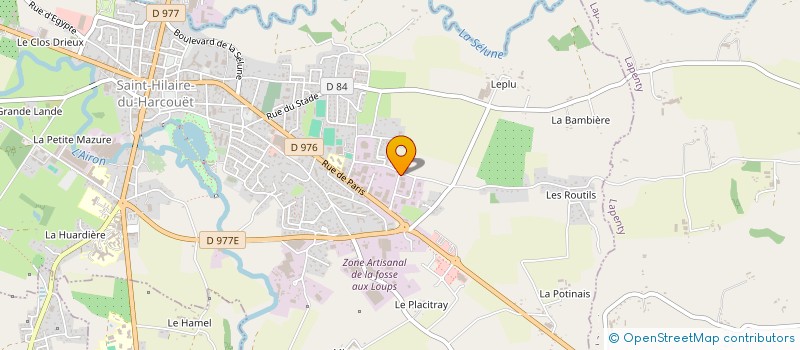 localisation de l'entreprise SCI B.S.  SAINT-HILAIRE-DU-HARCOUET