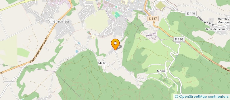 localisation de l'entreprise SCI B&S  VILLEMOIRIEU