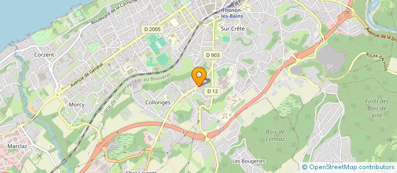 localisation de l'entreprise SCI B.S. à THONON-LES-BAINS