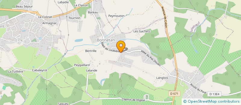 localisation de l'entreprise SCI B.S.C  POMPIGNAC