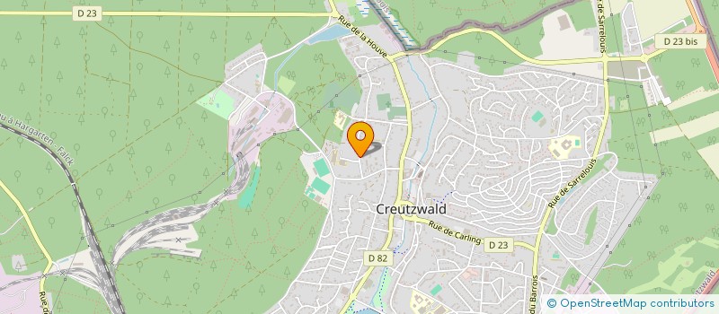 localisation de l'entreprise SCI B.S.G.  CREUTZWALD