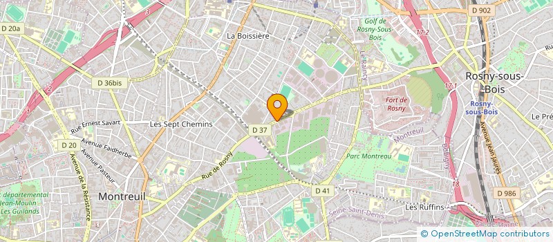 localisation de l'entreprise SCI B.S.L à MONTREUIL